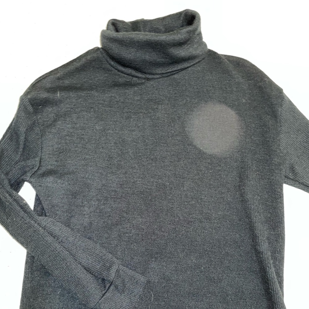 Navy blue sweater.